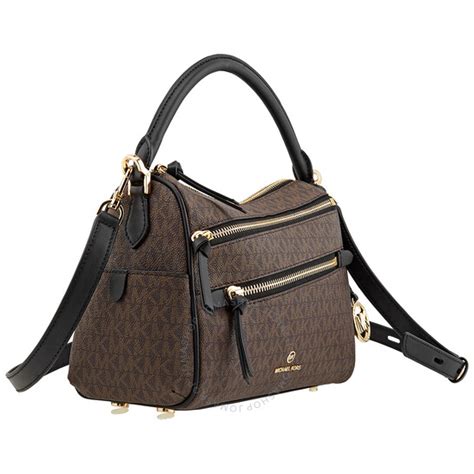 michael kors lorimer medium logo satchel|Michael Kors Lorimer Medium Leather Satchel .